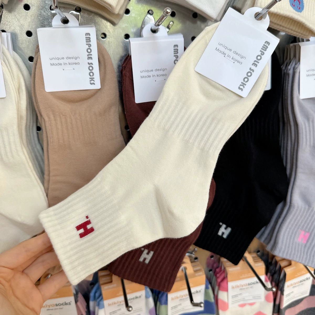 Demi-season goods, colored knee socks, Korean style