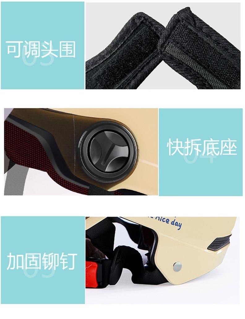 Newly certified national standard cute, sun-protective, lightweight electric vehicle and motorcycle helmet, suitable for both men and women, universal for all seasons