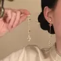 气质新款流苏水晶耳钉