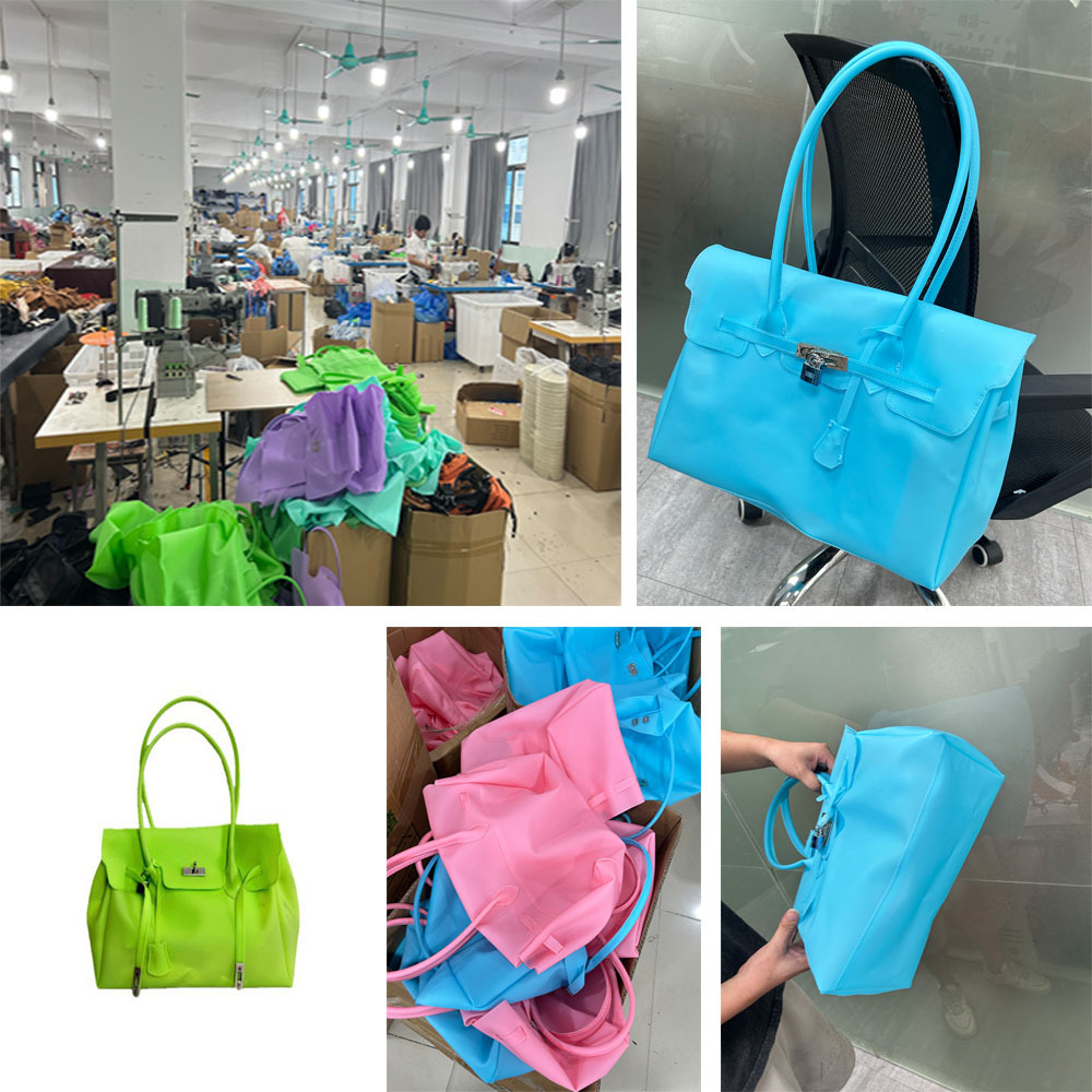 Jellyfirkin nuevo verano nuevokiiikiii bolso de jalea bolso de hombro de gran capacidad bolso de brazo image 5