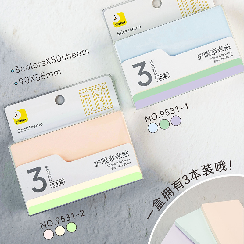 Papel de nota adhesiva de índice de hojas sueltas en color creativo Papel de nota adhesiva Herramienta de cuenta manual para estudiantes Papel de nota rasgado