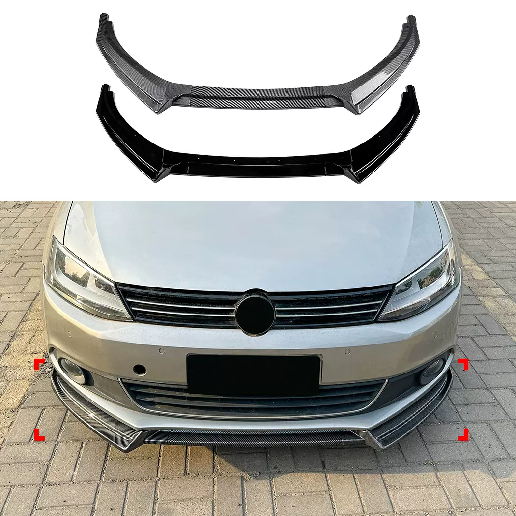 适用大众速腾 Jetta MK6 2011-14前杠前唇前铲扰流板跨境外饰改装