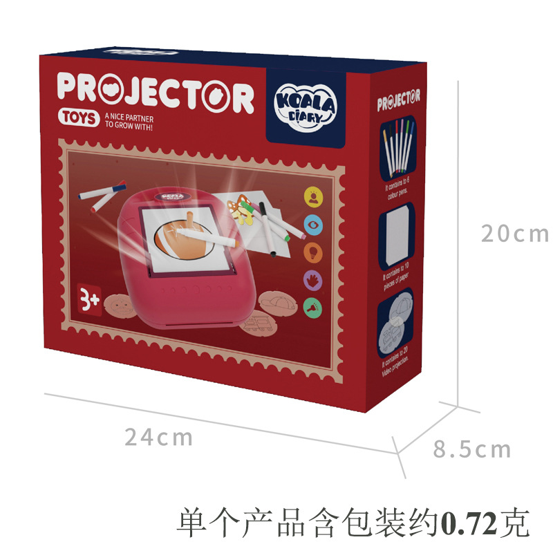 Qizhi de los niños la educación temprana cognitiva ciencia Juguetes DIY copia pintura Proyector proyección portátil