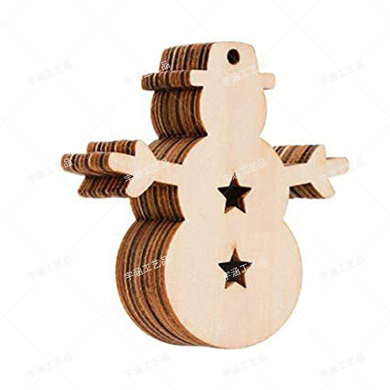 ウッドサイン木製クリエイティブクリスマス装飾用品ホーム装飾クリスマス木製diy落書き木製チップペンダント|undefined
