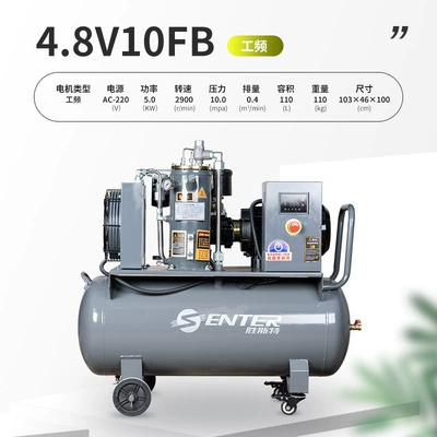 Hava kompressorları Industrial Grade 220380V Permanent Magnet - 48-v-10-power-frequency-screw-machine-220v
