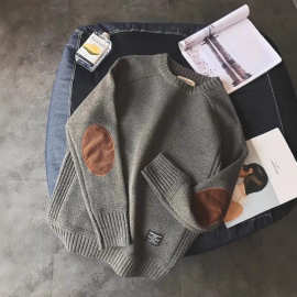 日系毛衣男士春秋大码加厚打底针织衫2025新款冬季保暖线衣外套潮