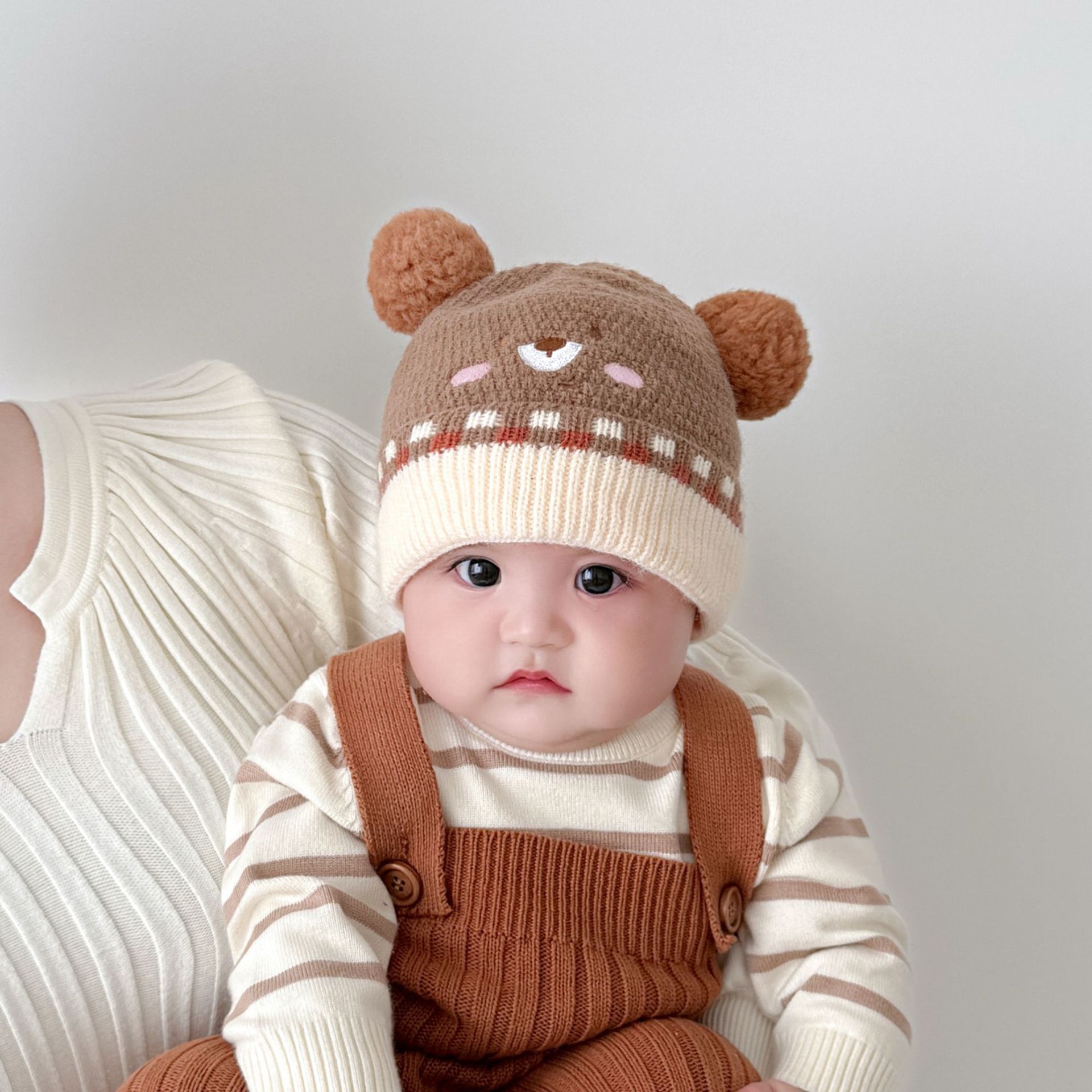 Sombreros para bebés otoño y invierno súper lindos y gruesos niños sombreros de lana de dibujos animados para niños invierno niñas bebés sombreros de punto calientes