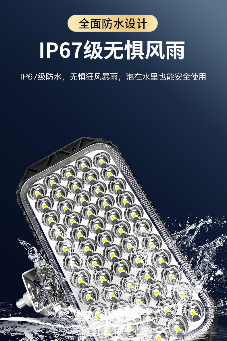 Car Lights Led Strong Light Super Bright High and Low Beam 12V-80V Electric Vehicle Tractor Headlight Strong Light Super Bright Four-Wheel Vehicle Light