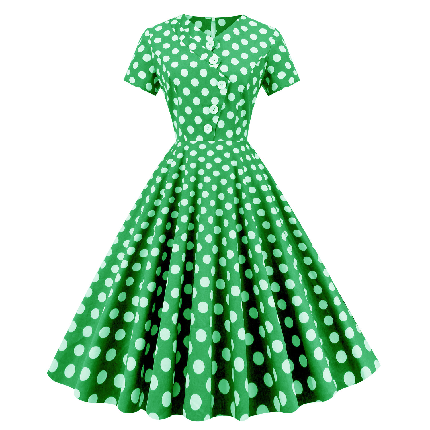 Polka Dot Dress - Blue