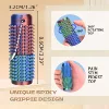 Silk red, green and blue PLA8.6cm straight row thorn cylindrical rotating head