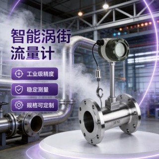 智能蒸汽涡街流量计气体液体水污水天然气氮气氧气压缩气体