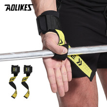 AOLIKES 1 Pair Weight lifting Wrist Straps Fitness Bodybuild