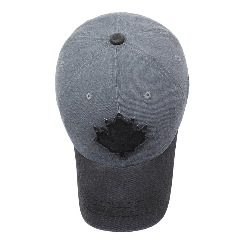 Cappelli da baseball Maple Leaf per uomo e donna, cappelli in cotone lavato ad acqua con lingua d'anatra, cappelli da esterno colorati primaverili ed estivi_voghion.com