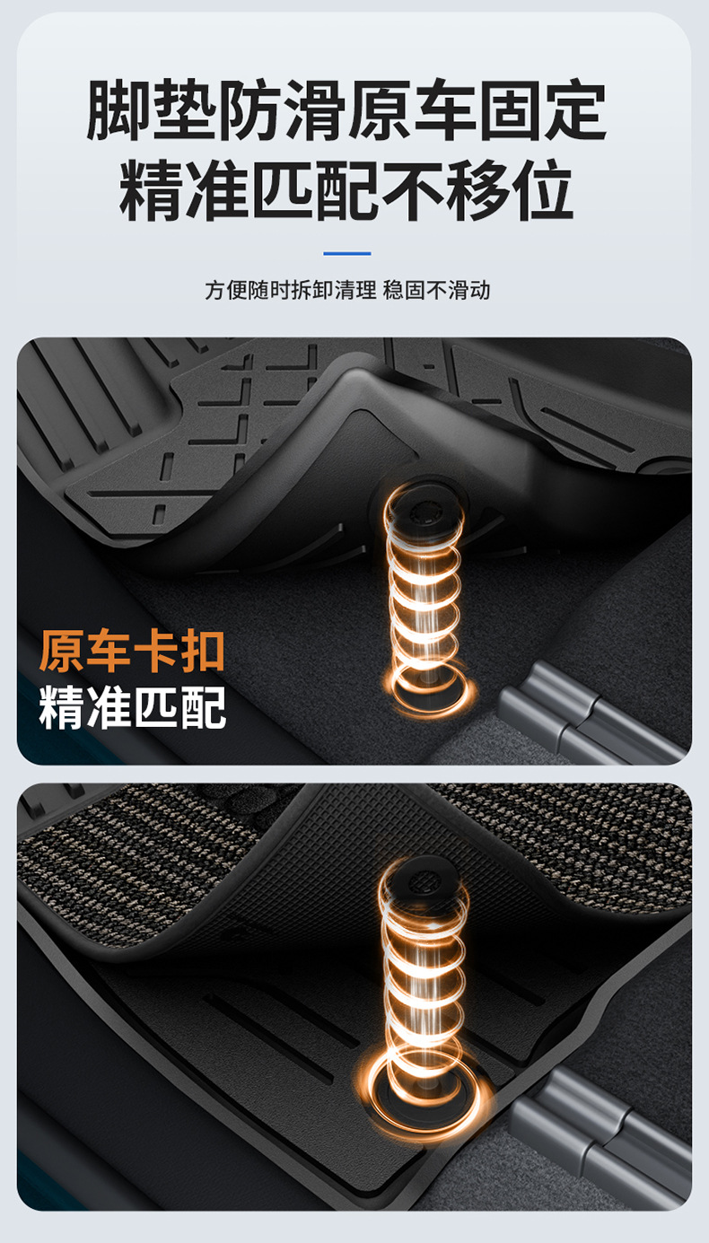 Suitable for Fang Cheng Bao Titanium 7, Titanium 3, and Leopard 5 Flash Charging Version Vehicles, All-Weather Tpe Car Floor Mats and Trunk Mats