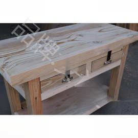 外贸办公桌操作台五金模具 木工 桌 钳工台木制重型工作台实木