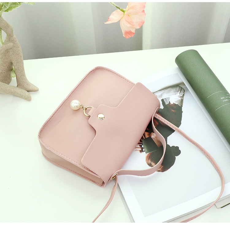 92g Weight Flip Cover Closure Type Single Shoulder Strap Strap Type Handbag Bags Type Daily Occasion Pu Leather Material Waterproof Function Women's Backpack Backpack Solid Color Pattern All Seasons Season Women'S Gender Lock clasp Design Fashion Style Square Shape Sewing Craft Small Size Women's Small All Seasons Pu Leather Fashion Handbag 14