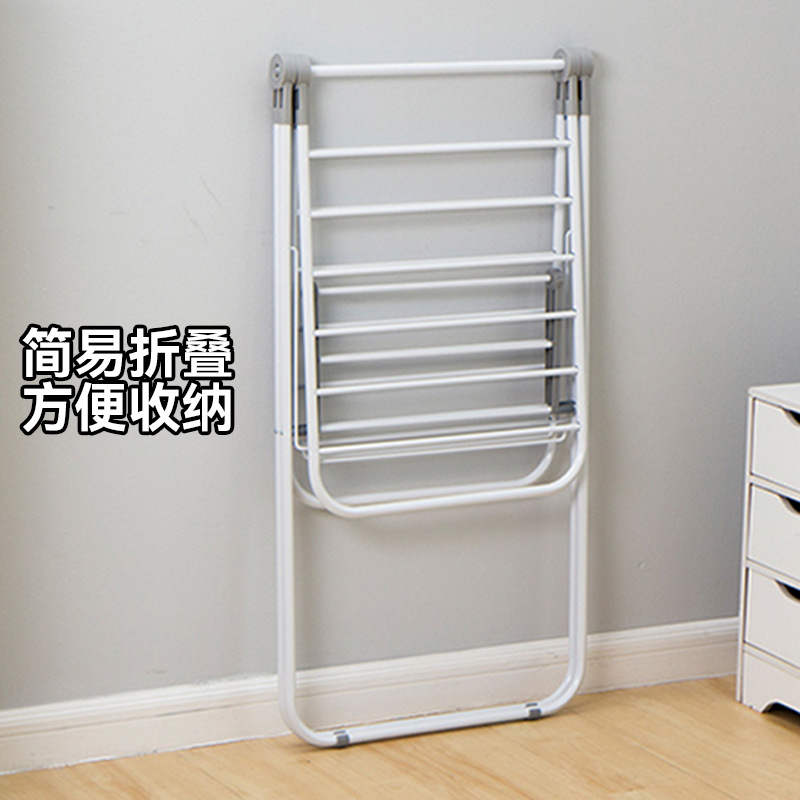 Transfronterizo percha de ropa de aterrizaje percha de ropa de aire frío balcón colcha de ropa gruesa plegable doméstica simple interior una pieza de lote