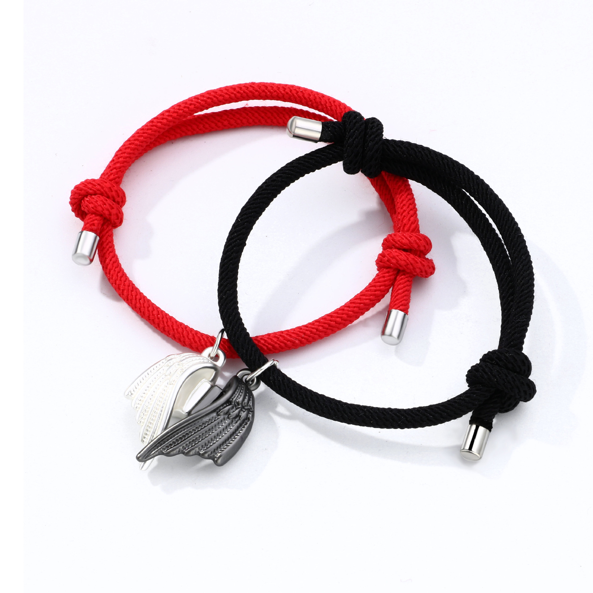 Élégant Style Classique Ailes Alliage Placage La Saint-valentin Coupler Bracelets display picture 2