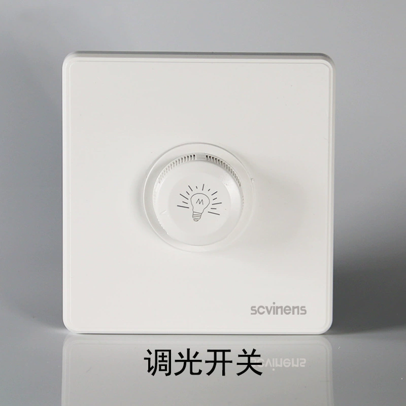 Household concealed one-open dual control five-hole socket panel wholesale 86 type single-open dual-connector wall switch