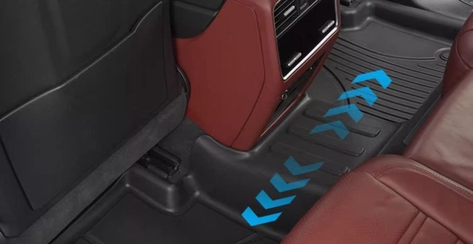 Cayenne car floor mats, Porsche Cayenne floor mats, upTPE model, fully specialized for new energy vehicles, ecoenne11 black