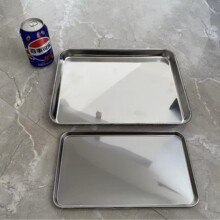 跨境厂家直销不锈钢托盘长方盘家用方盘商用烤鱼盘铁盘烤盘肠粉盘