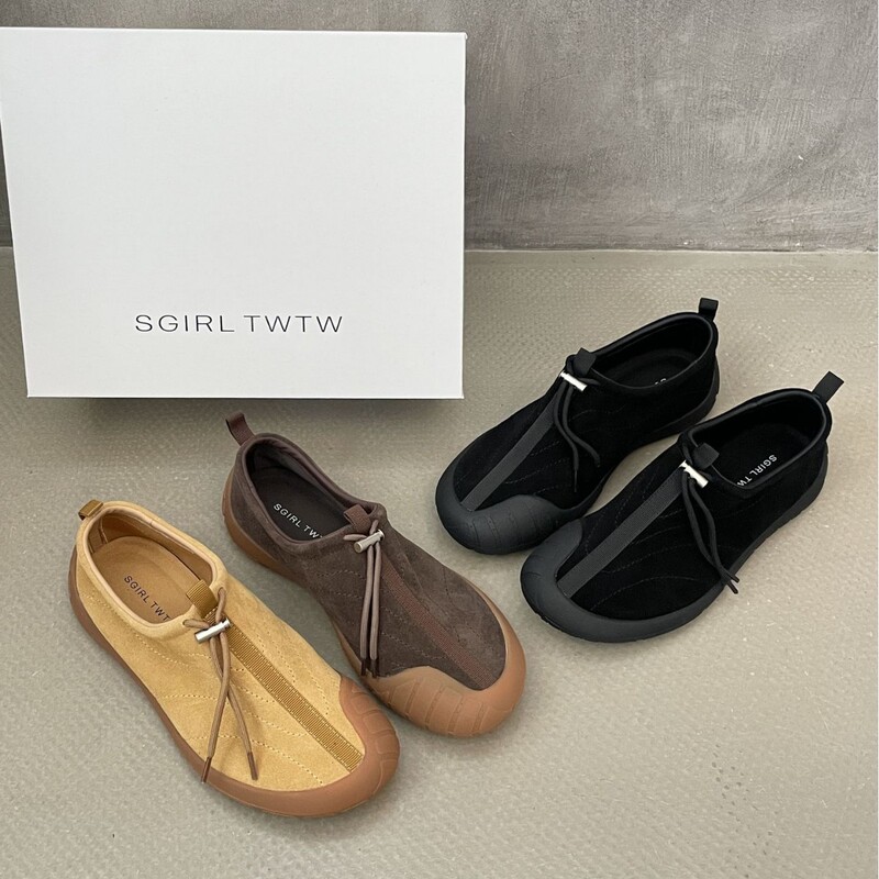 SGIRL TWTW简约一脚蹬2025休闲徒步登山鞋轻便软底鞋百搭懒人鞋|undefined