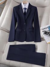 面试职业套装工作服女春秋气质公务员小西服正装西装外套新款