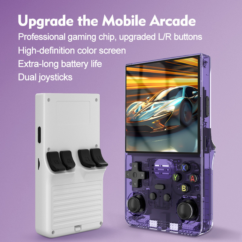 Cross-Border New R39Max Open Source Handheld High-Definition Large-Screen Game Portable Retro Arcade Joystick Handheld Game Console