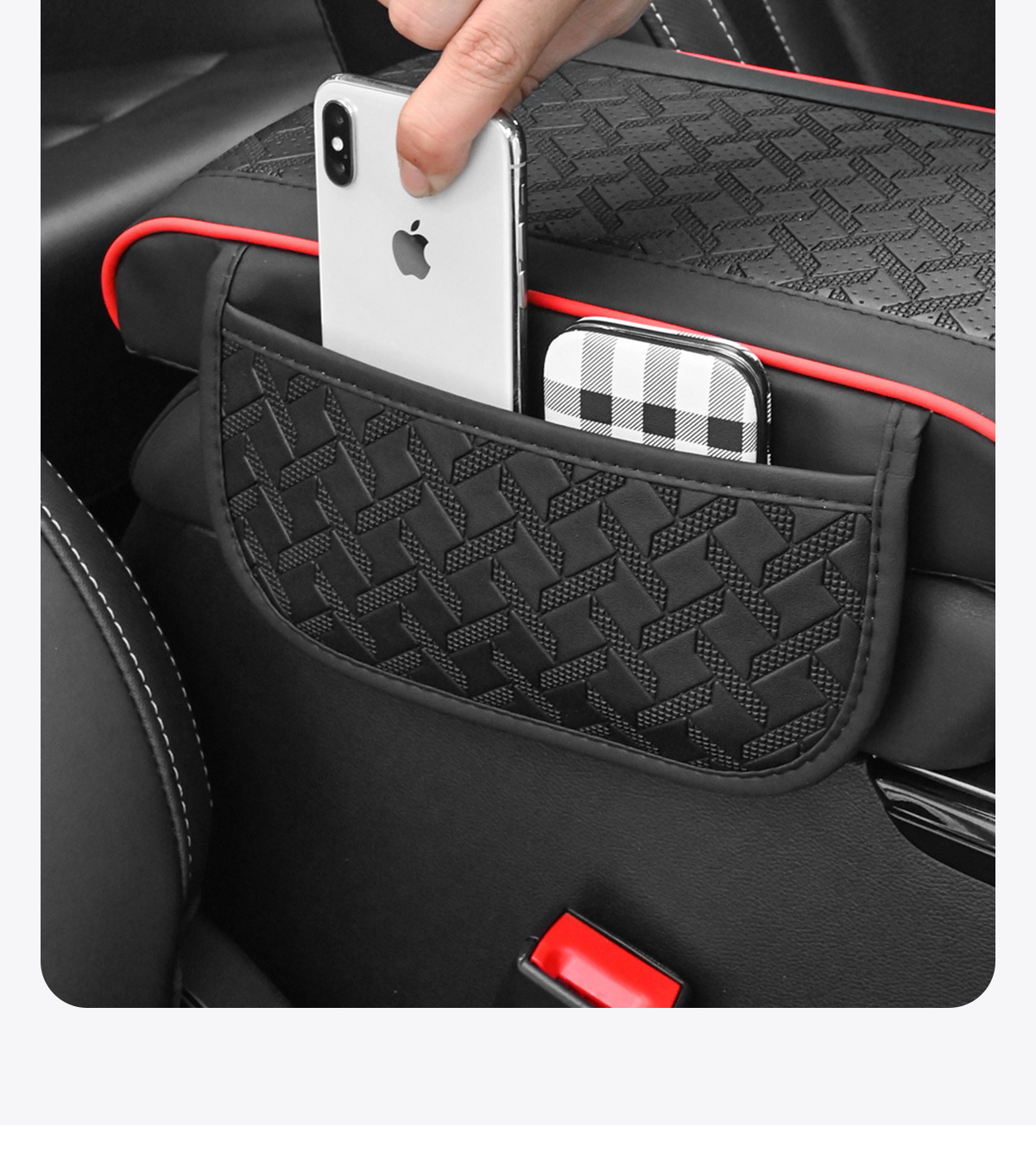 Storage Bag, Car Leather Armrest Box Pad, Elbow Support Pad, Car Armrest Box Pad, Car Armrest Box Heightening Pad
