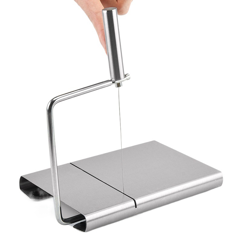 Acero inoxidable queso slicer hogar jamón queso slicer queso cortador cocina queso gadget