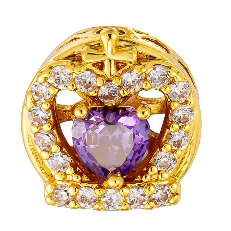 Antiguo método oro goteando aceite azul quemado colgante cuentas Dios de la riqueza atrapador de sueños flor cuentas de tambor accesorios de bricolaje joyería de transferencia