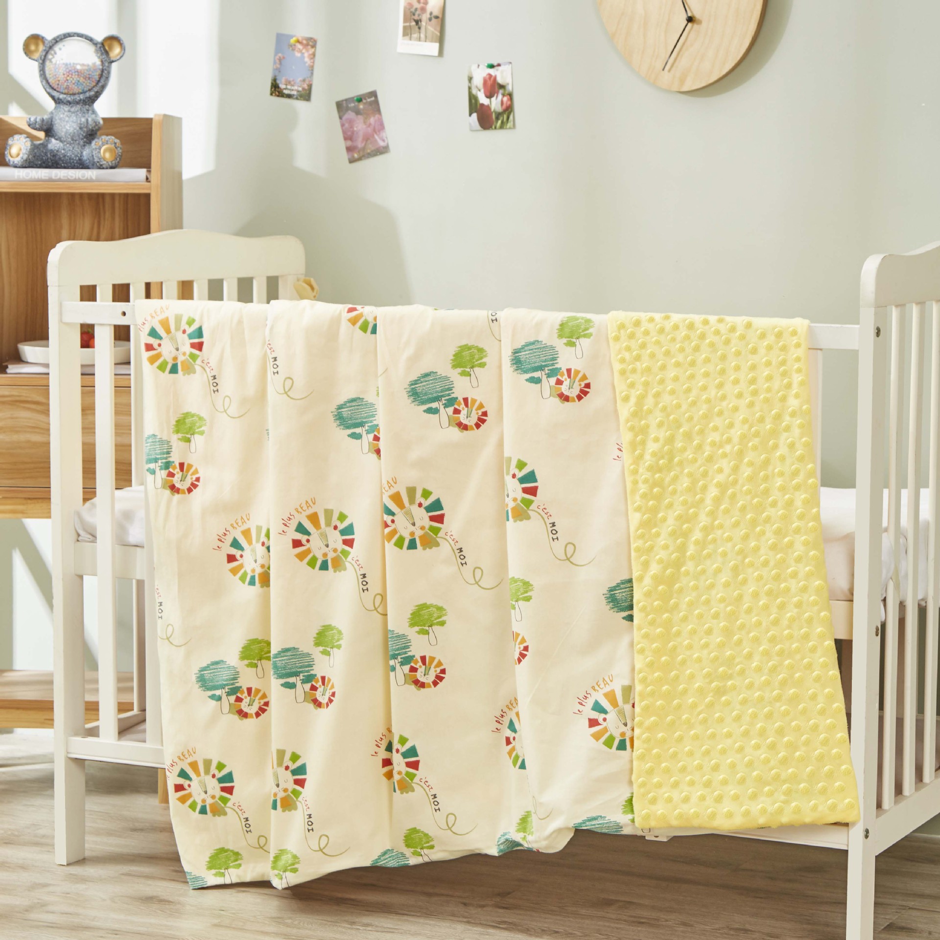 Algodón bebé calmante manta bebé Beanie manta niños manta recién nacido manta verano kindergarten siesta Manta