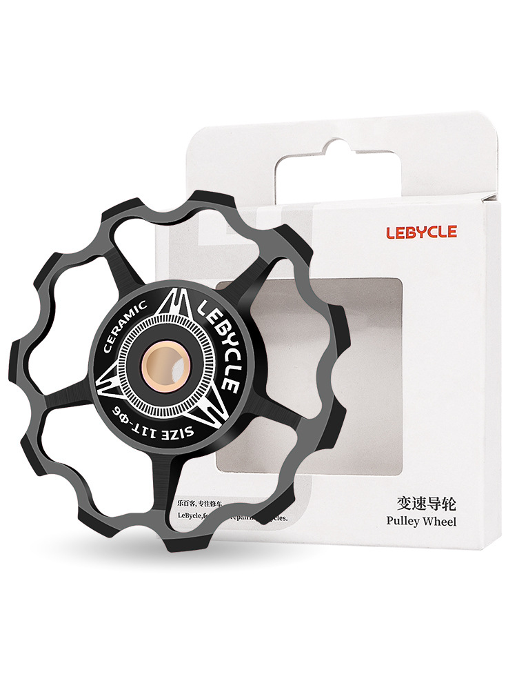 Carretera bicicleta de montaña dial trasero guía rueda cerámica Peilin eje 11T13 diente transmisión piñón accesorios Universal