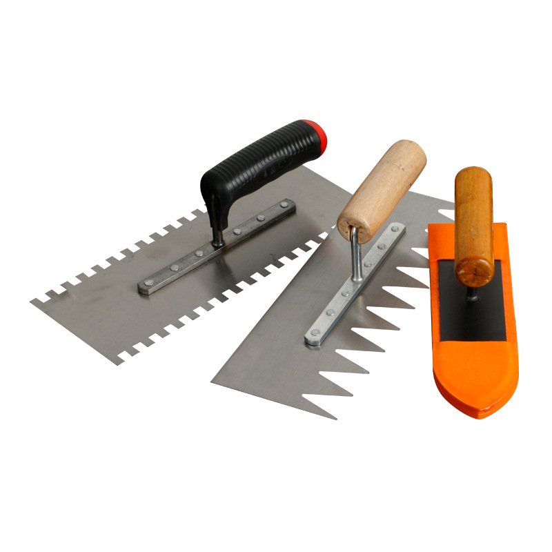 抹子抹泥刀帶齒抹灰刀刮泥刀泥瓦工批灰刀泥板刮灰鏟刀鋪瓷磚工具