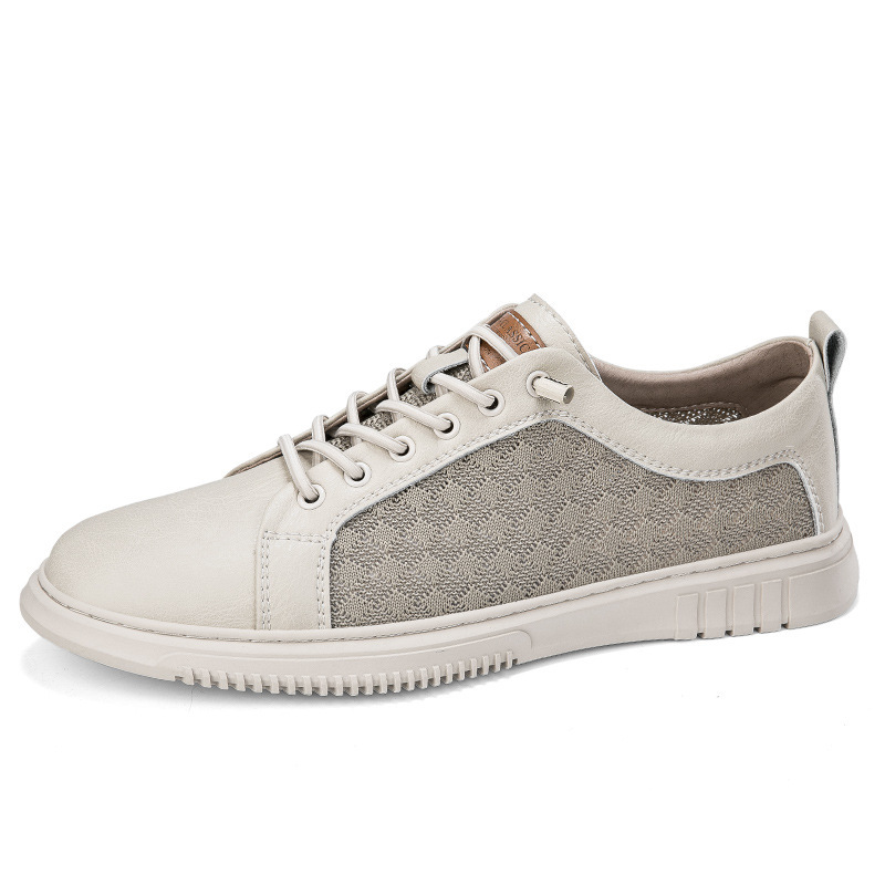 跨境大码小皮鞋潮流运动鞋外贸复古透气男鞋软底运动鞋休闲板鞋男