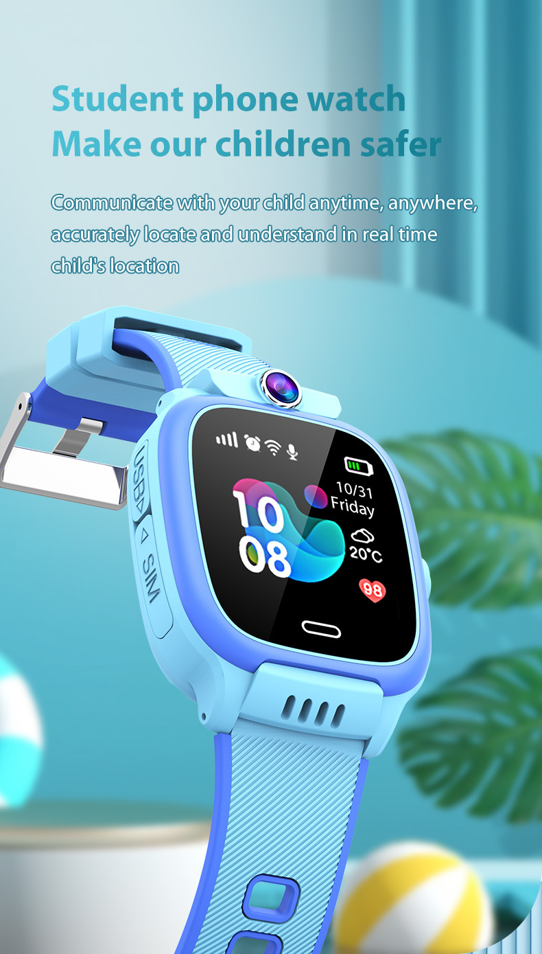 Orologio da polso per bambini Y31 Smart WIFI Posizionamento Impermeabile Foto Meteo Sveglia Multi lingua_voghion.com