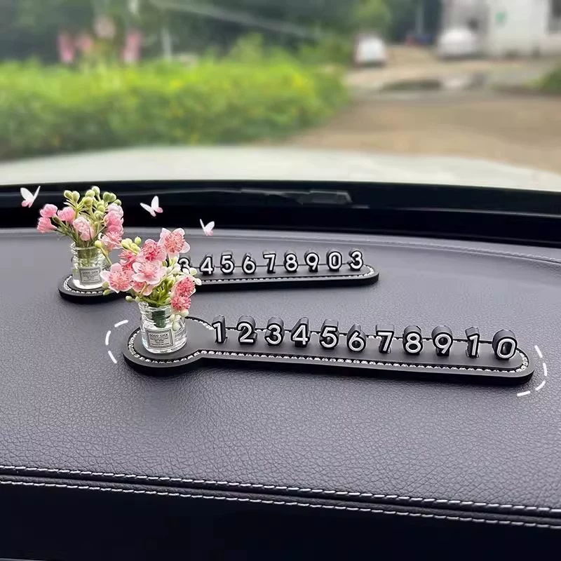 Креативный парковочный знак для пары в виде мультяшной сцены, аксессуар для автомобиля, временный парковочный знак 4D, подвижный номерной знак для автомобиля