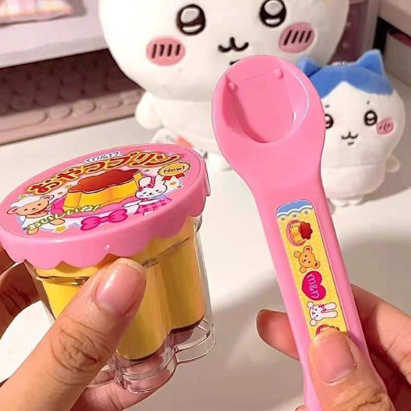 跨境抖音同款咪露布丁儿童玩具仿真布丁果冻趣味喂食女孩生日礼物|undefined