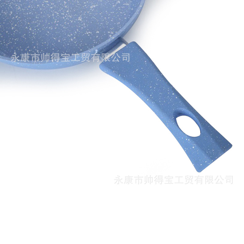 反压铸雪花陶瓷复底煎锅