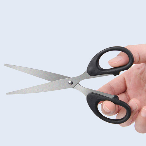 Factory Wholesale Stainless Steel Home Office Stationery Scissors Foreign Trade Children's Scissors Student Handicraft Paper Cutting Scissors