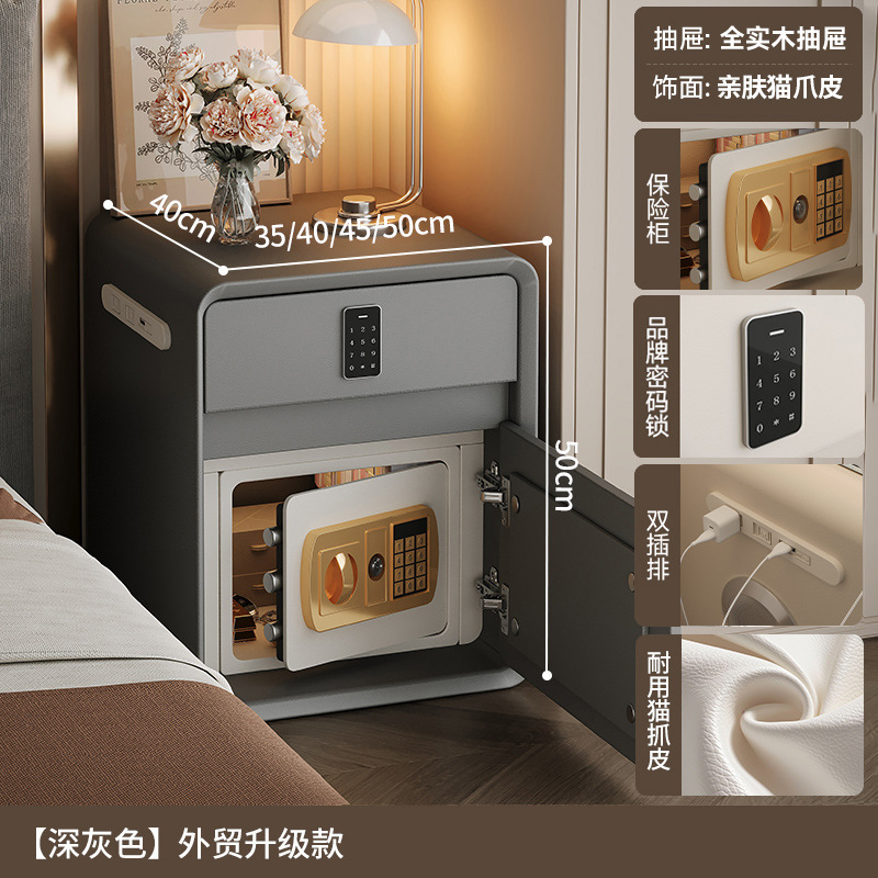 Smart cabecera caja fuerte en todo 2025 nuevo dormitorio con cerradura nicho de diseño pequeño armario de cabecera