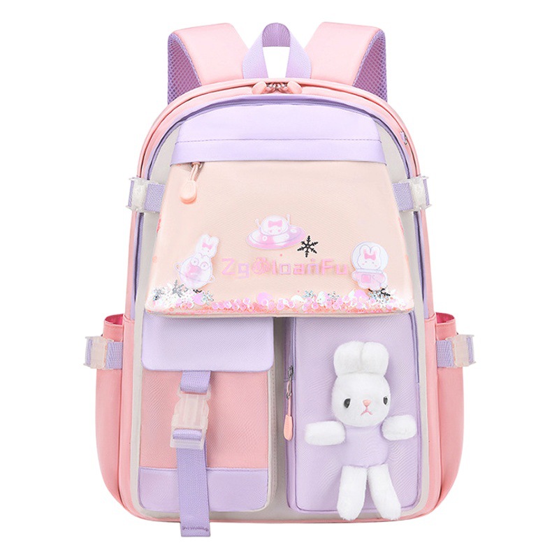 Popular Amazon Escuela Primaria Princesa mochila en stock al por mayor impermeable de dibujos animados lindo color moda los niños femenina