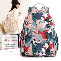 Large-capacity water-resistant nylon women's bag, stylish casual handbag, small backpack for fashion ladies, travel and outdoor double shoulder bag