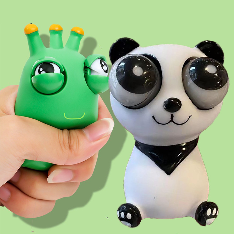 Descompresión juguete mirando dragón ojo-voladura Panda descompresión pellizco le oso muñeca niños venteo divertido truco artefacto ahora