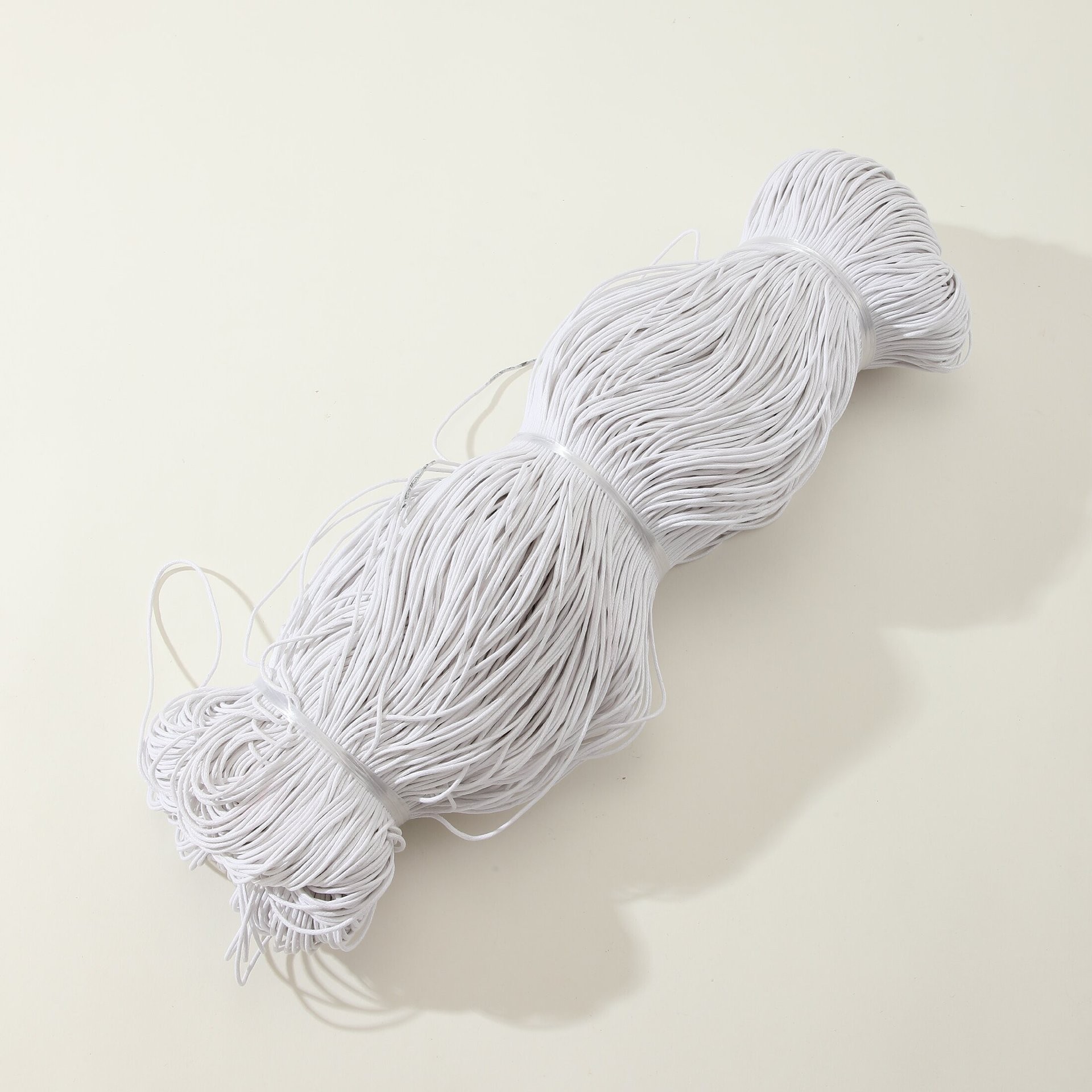 Cordón de cera de algodón común de 1 - 2mm cordón de cera de algodón doméstico tejido a mano cordón de cera cuerdas de cuentas de ropa cuerdas de maletas cuerdas de etiqueta image 4