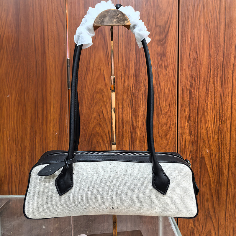 Cross-Border Niche French Baguette Bag Genuine Leather Shoulder Underarm Bag Luxury High-End Handbag - Thumbnail 3