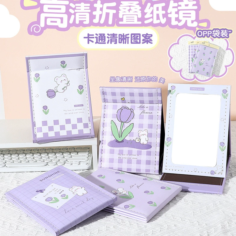 Cartoon table folding paper