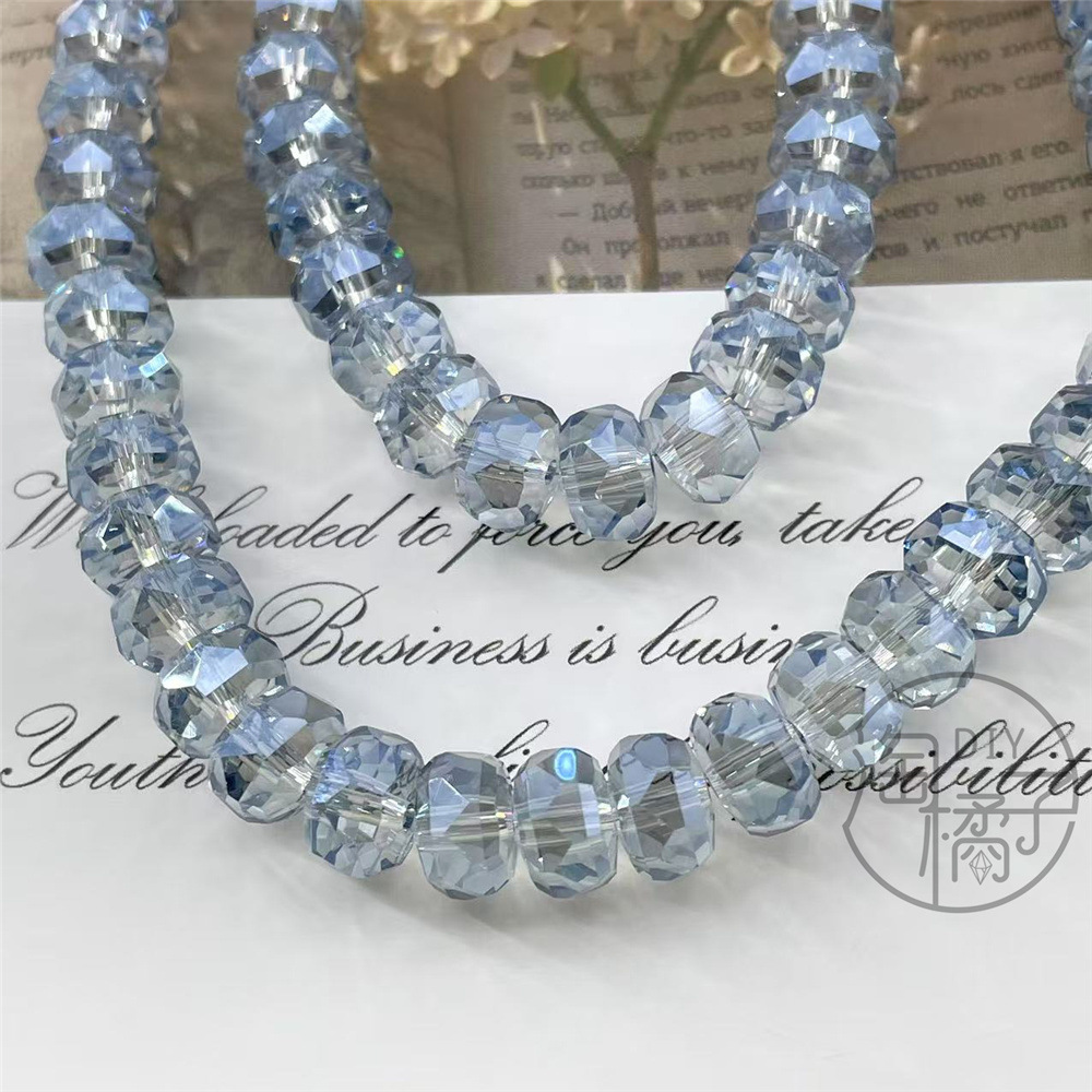 8mm Rainbow Wheel Jingjing Diy Jewelry Este embrión Vidrio Cristal Jewelry Pulsera Collar Moda Jewelry Accesorios dispersos