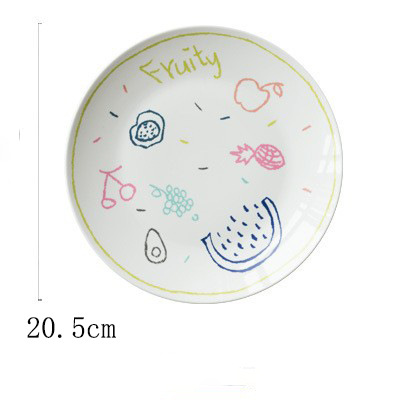 Placa de patrón de dibujos animados