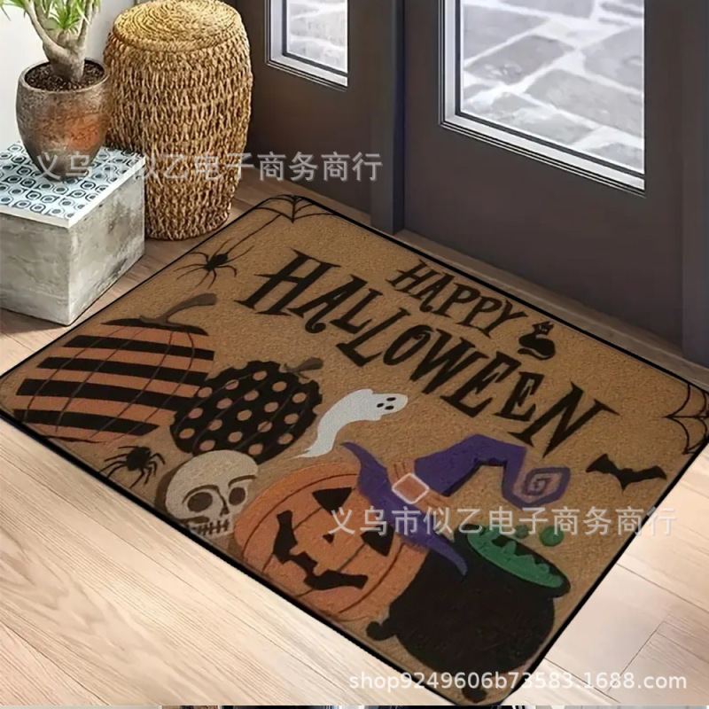 新しいクロスボーダー直接供給ハロウィン厚みのある1cmフランネルフロアマット卸売ホーム雰囲気アレンジメントはJITで発送できます|undefined